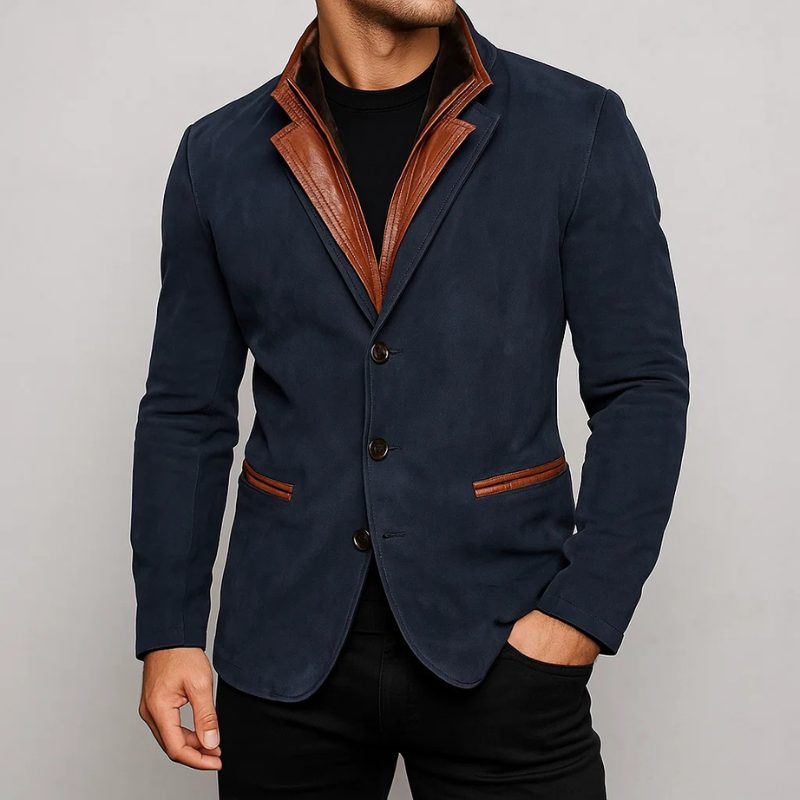 Fitted Men’s Suede Jacket