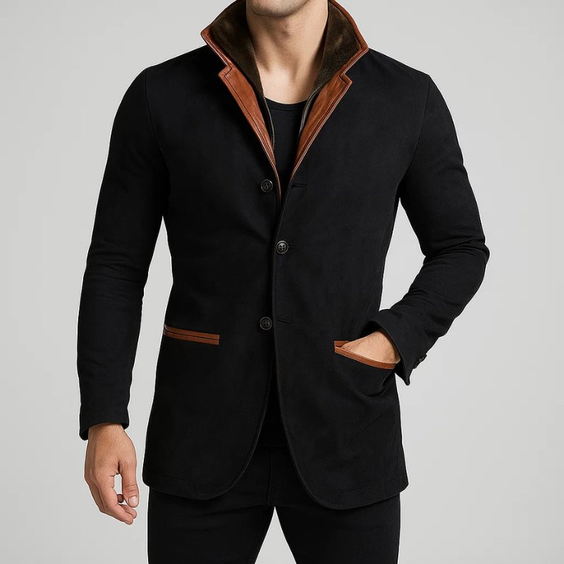Fitted Men’s Suede Jacket
