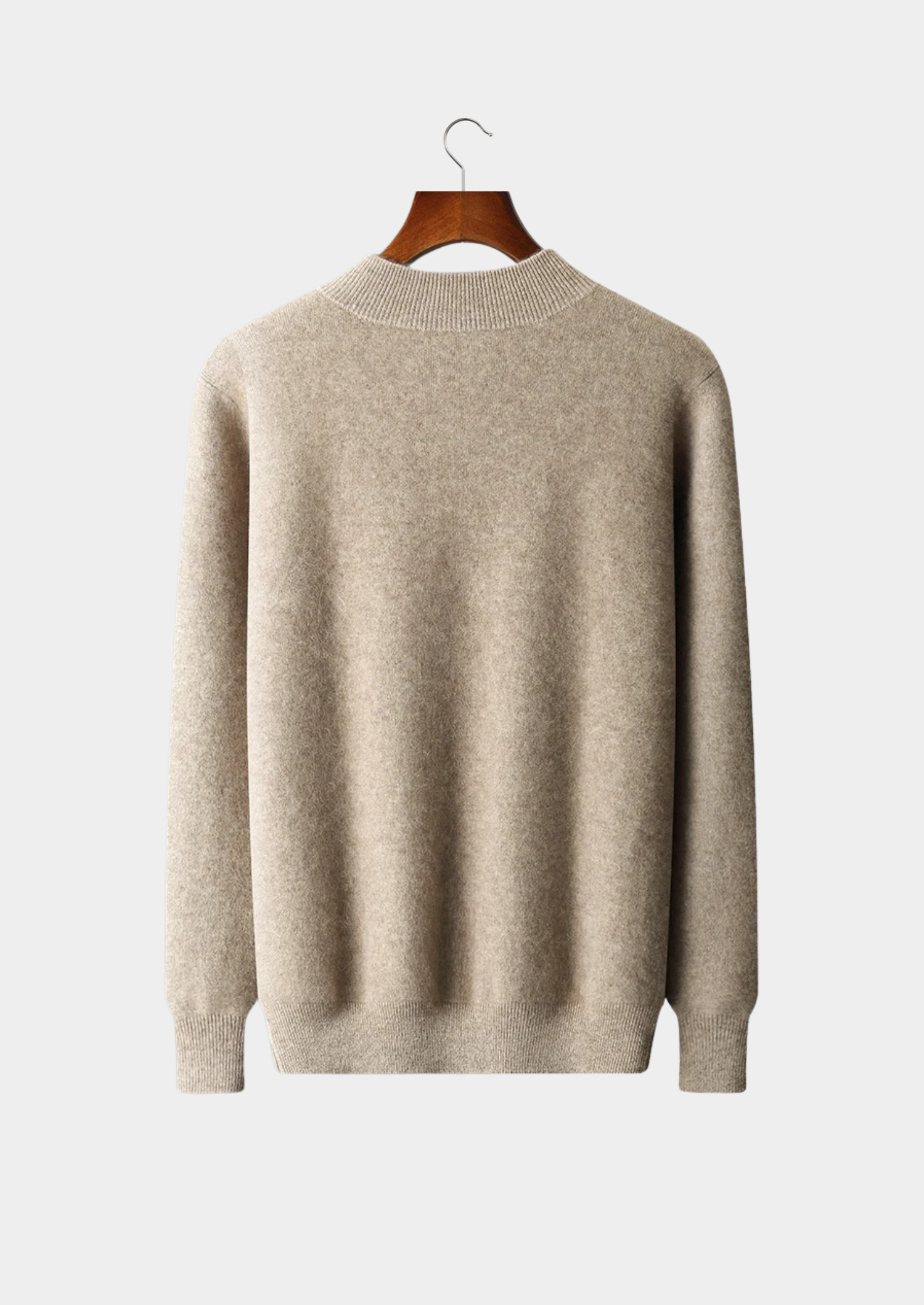 PREMIOVÝ KAŠMÍROVÝ dvoubarevný zipový svetr