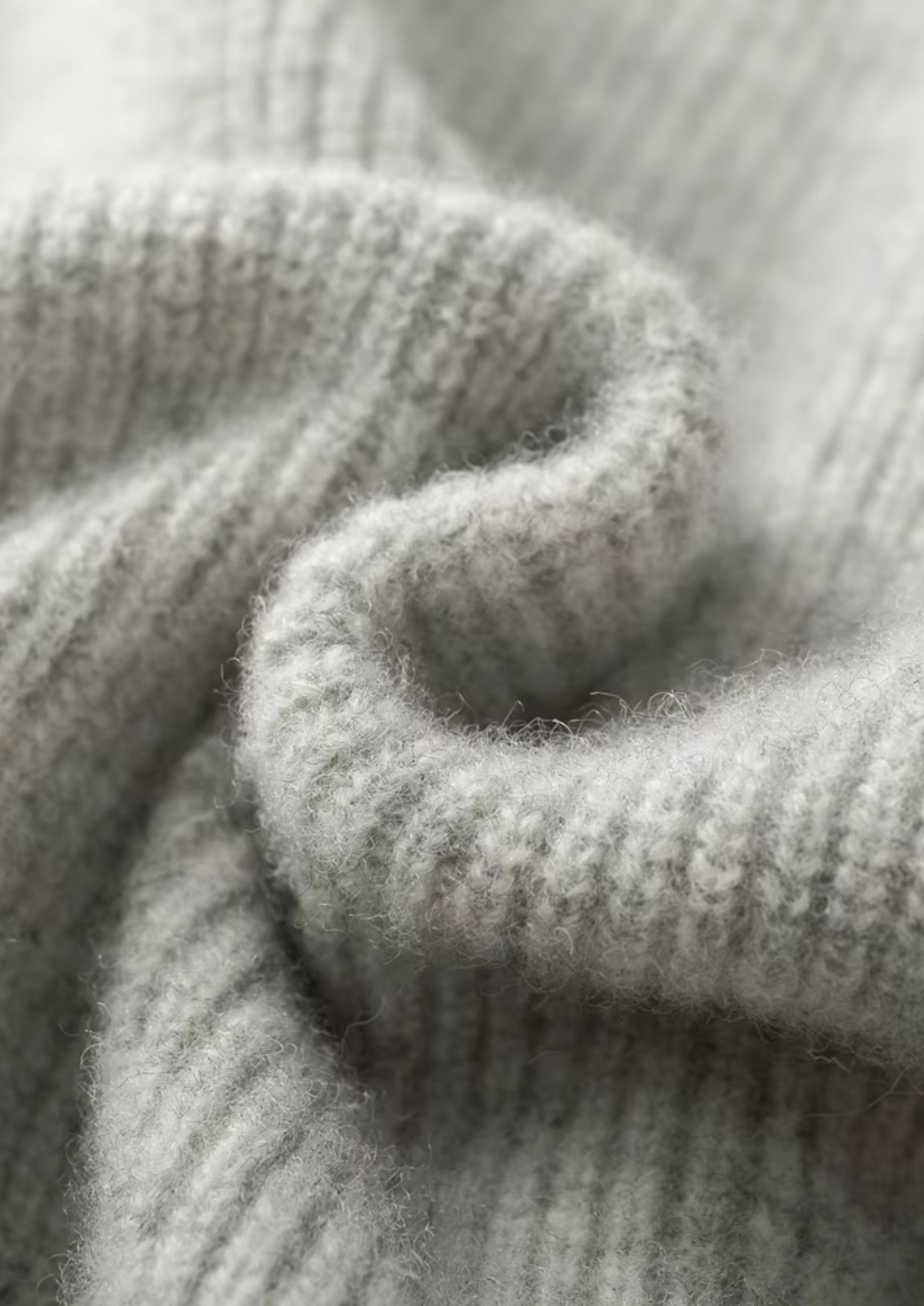 PURE EXTRA-JEMNÁ MERINO VLNA ŽEBROVÁ S MYSLÍ ZIP HOODIE