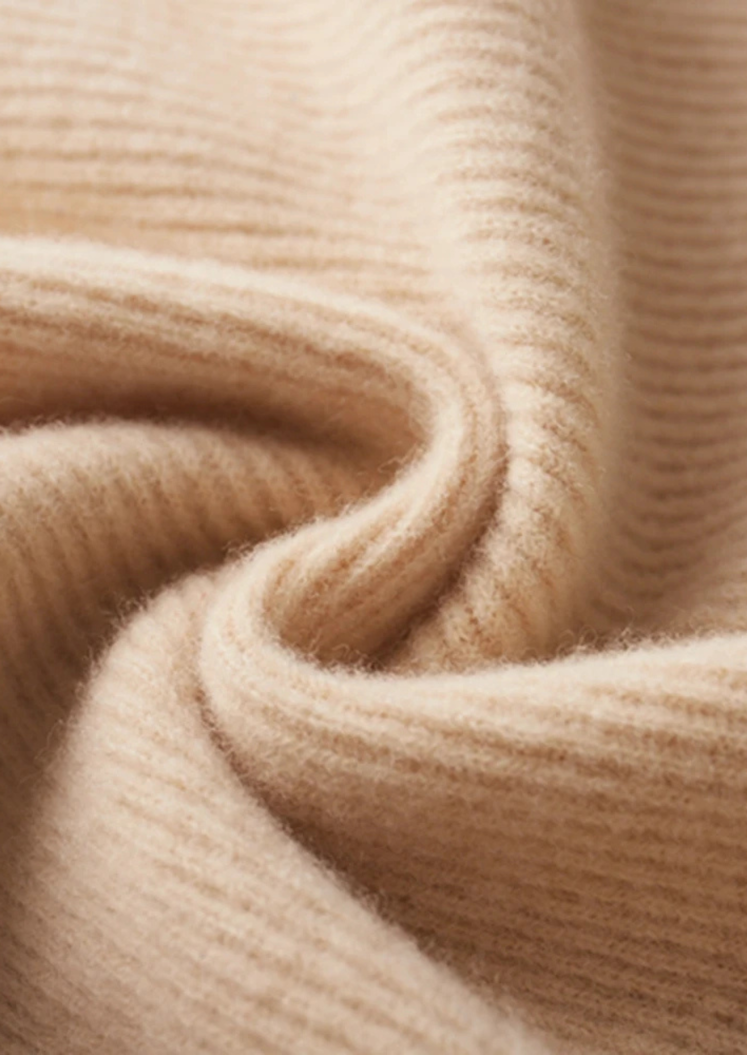 Čistý extra jemný merino vlnený žebrovaný zipový kardigan