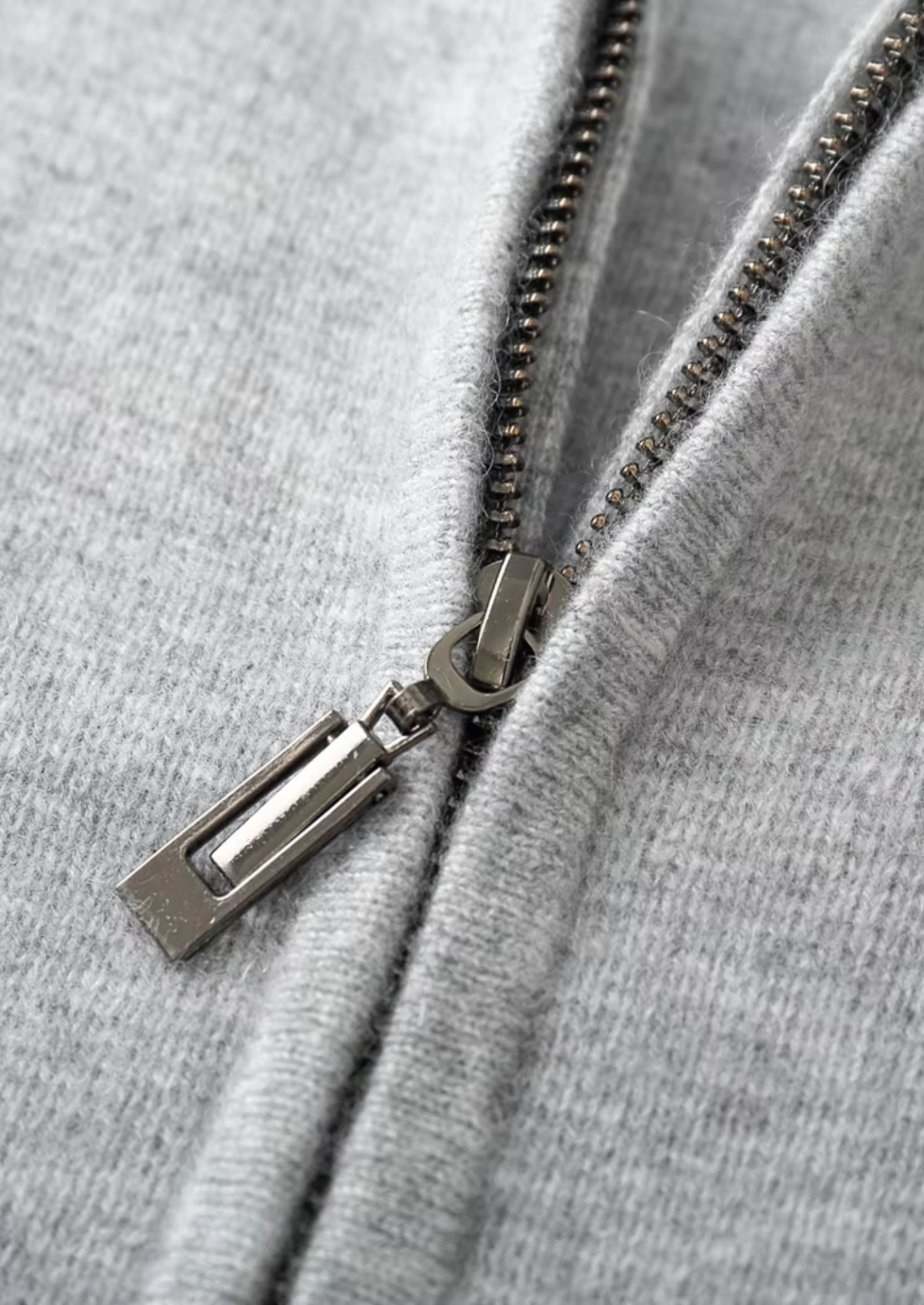 PURE EXTRA-FINÍ MERINO VLASOVÁ ZIPOVÁ MIKINA