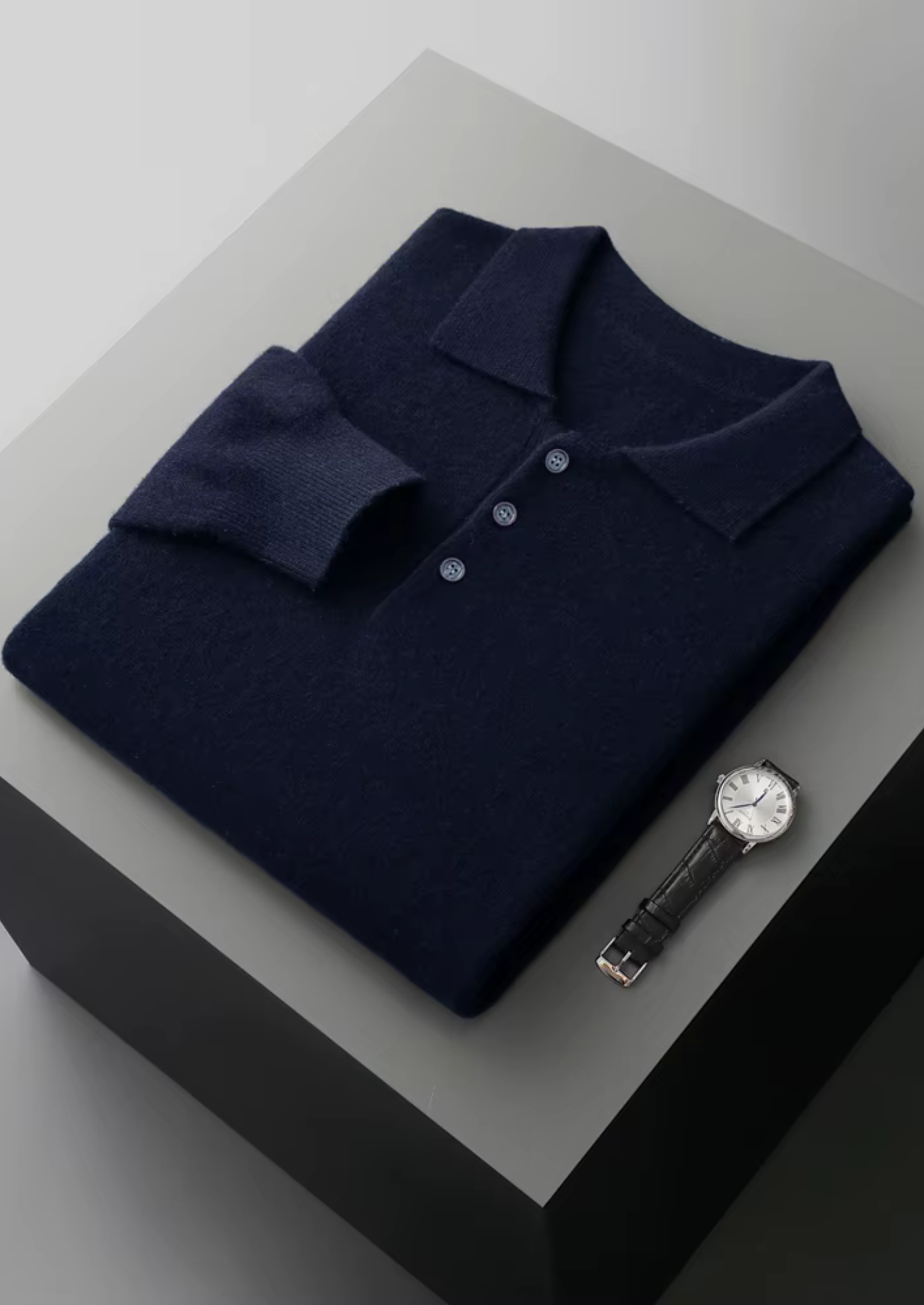 PURE EXTRA-jemná merino vlněná klasická svetr-polo