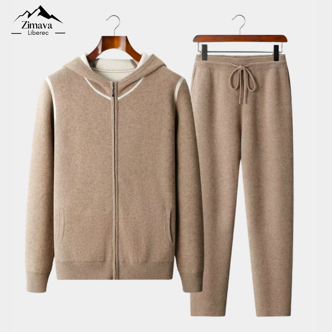 Prémiová souprava z kašmíru pro volný čas