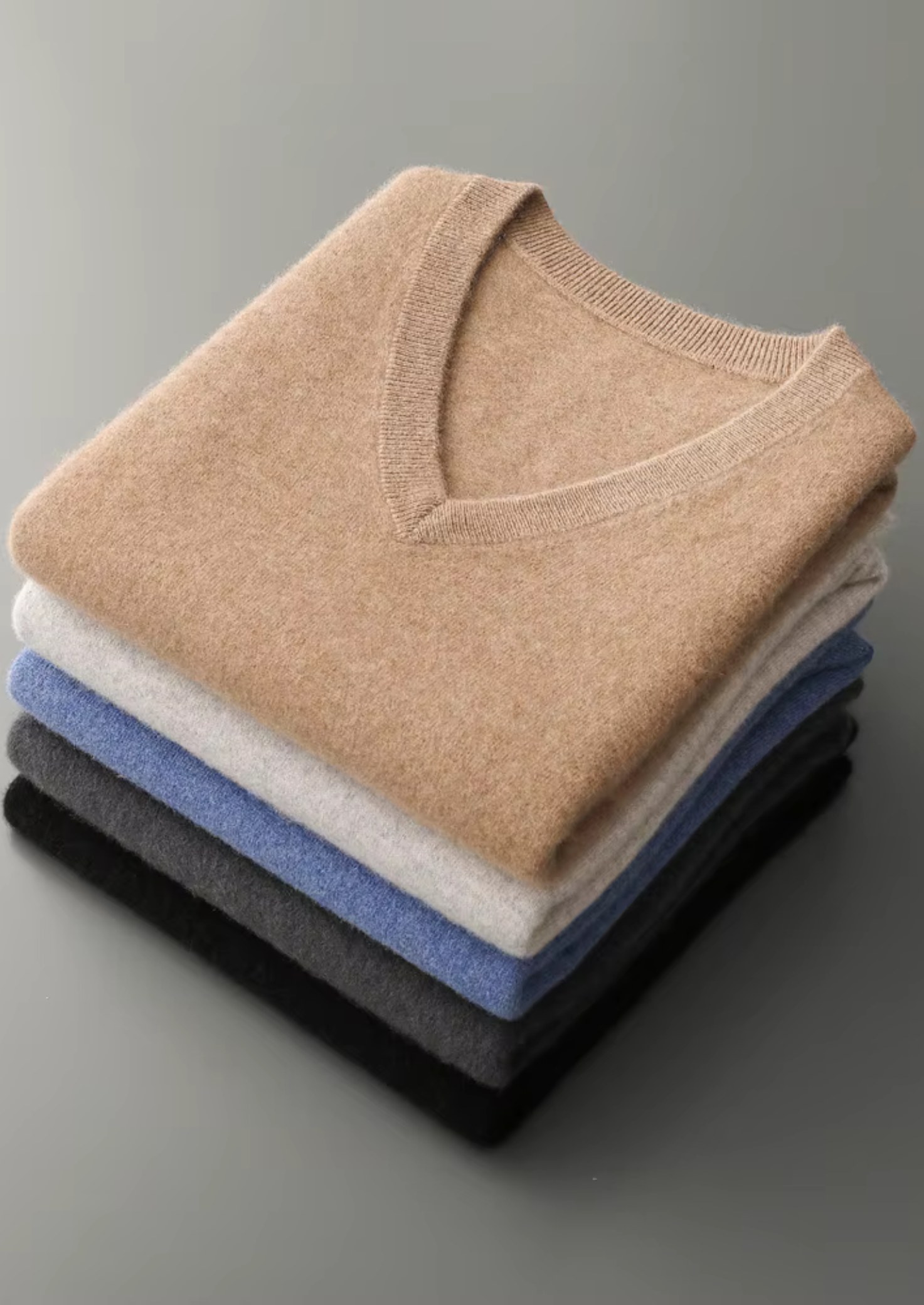 PURE EXTRA-FINE MERINO WOOL V-NECK VEST