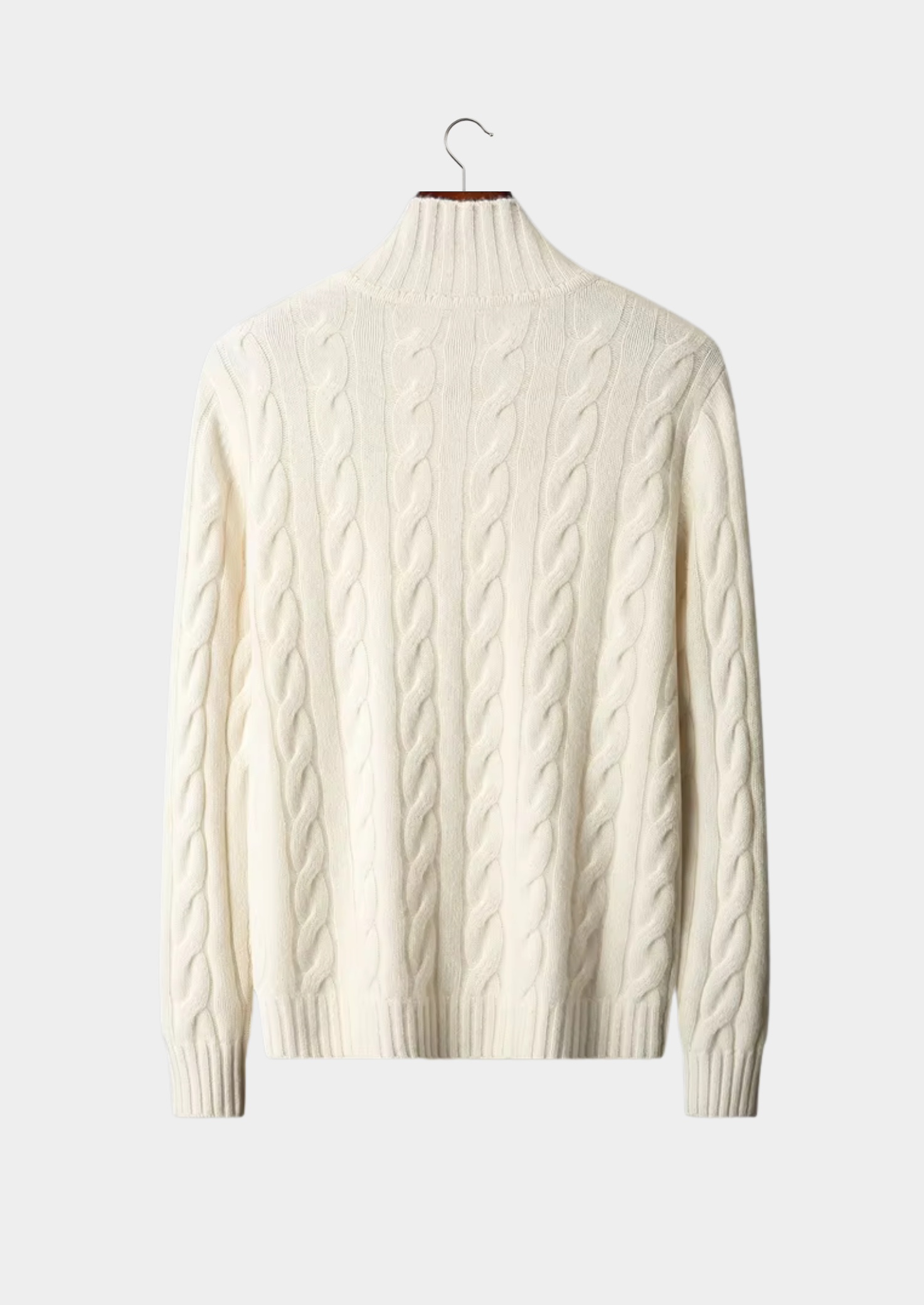 PURE EXTRA-FINE MERINO VLNA DUAL-ZIP KABELKOVÝ CARDIGAN