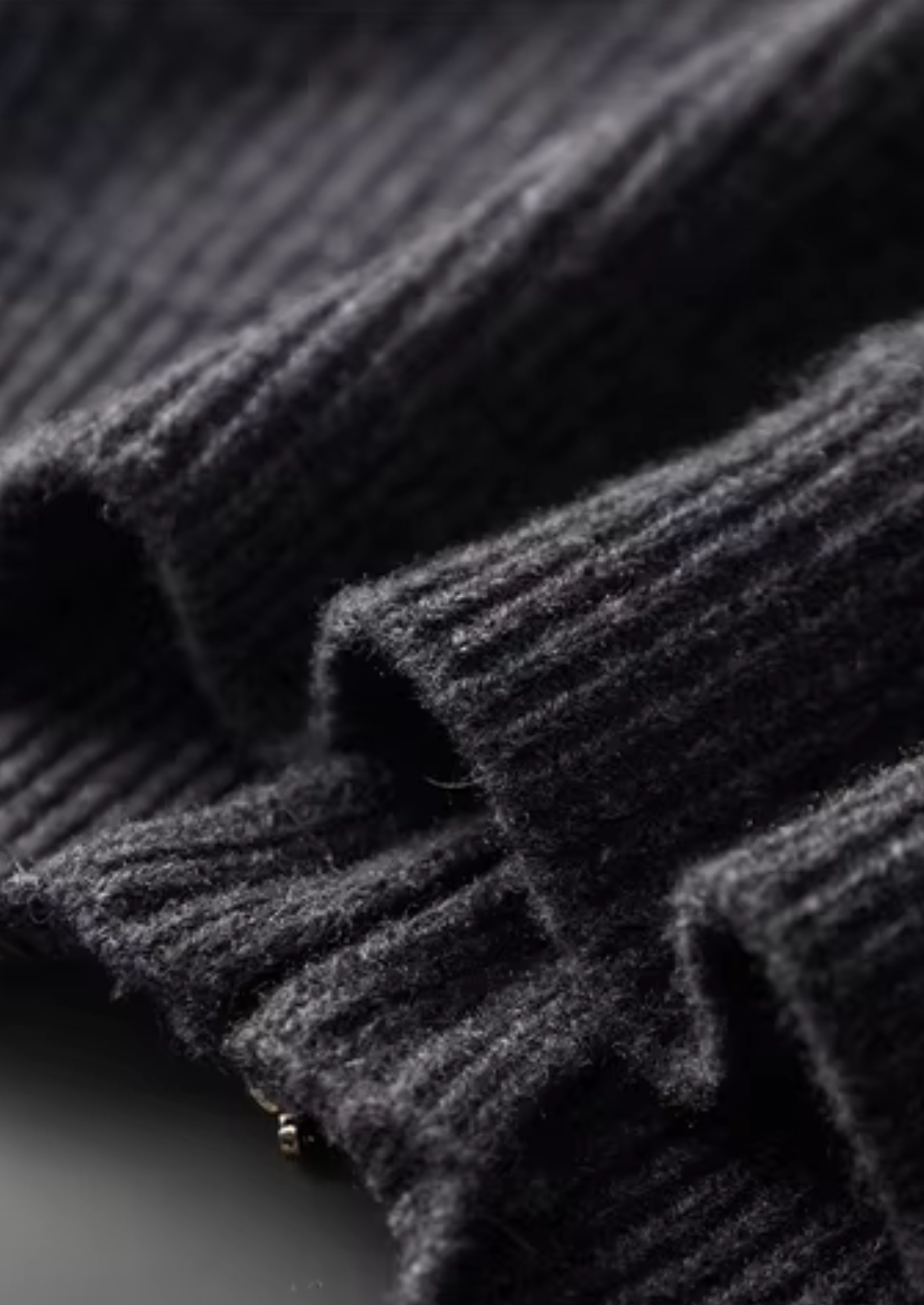 PURE EXTRA-TENKÁ MERINO VLNA cardigan s průřezem u krku a dvojitým zipem