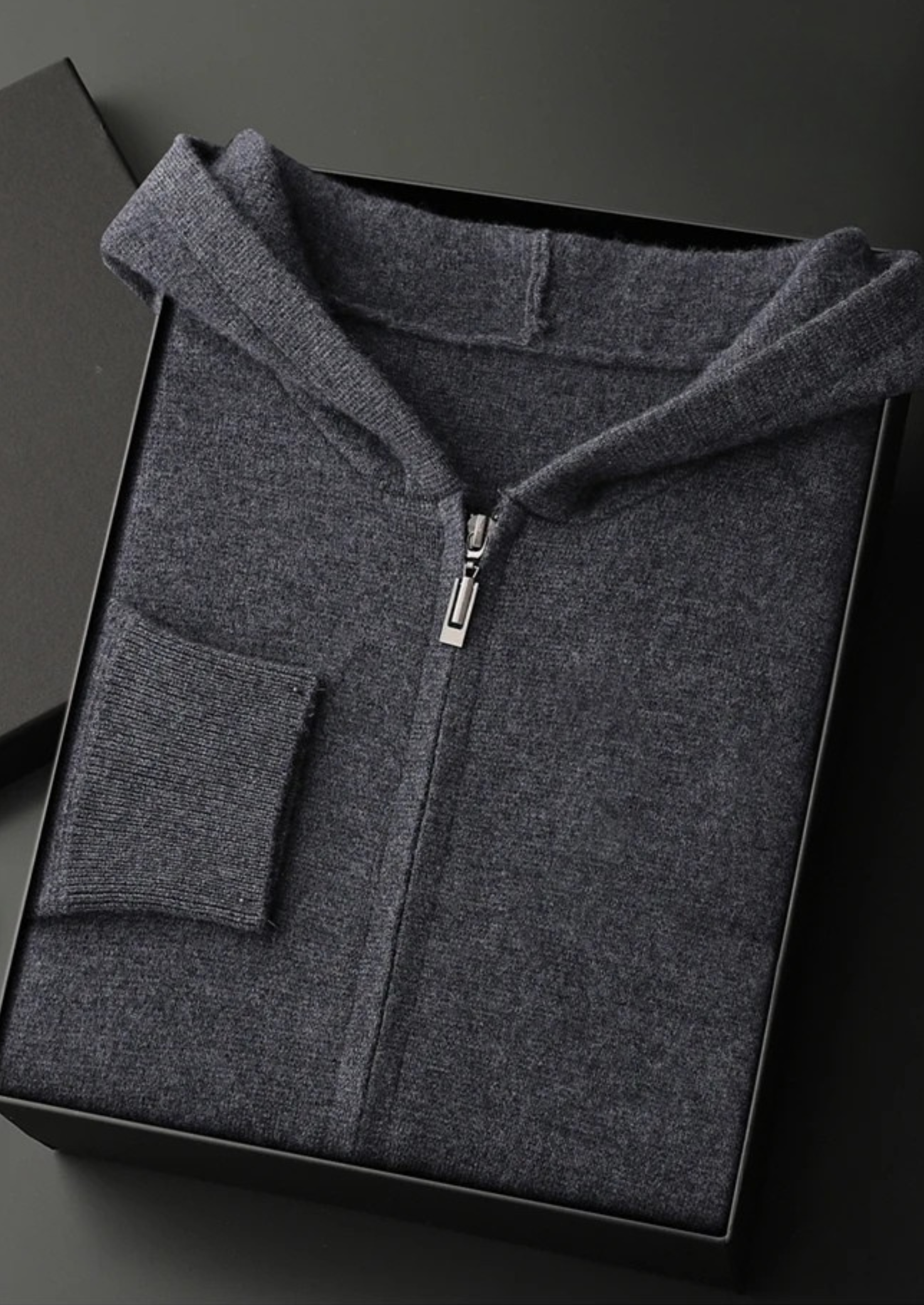 PREMIUM CASHMERE ZIPPER HOODIE