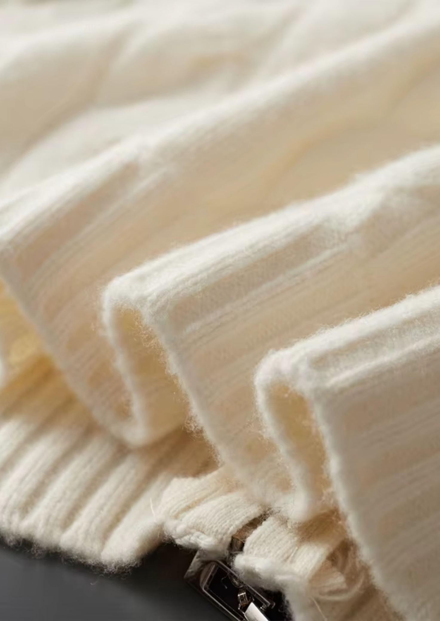 PURE EXTRA-FINE MERINO VLNA DUAL-ZIP KABELKOVÝ CARDIGAN