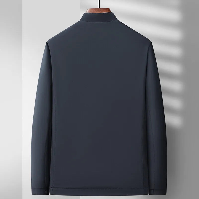 Alessandro Veneti klasická bunda bomber s klopou na zip