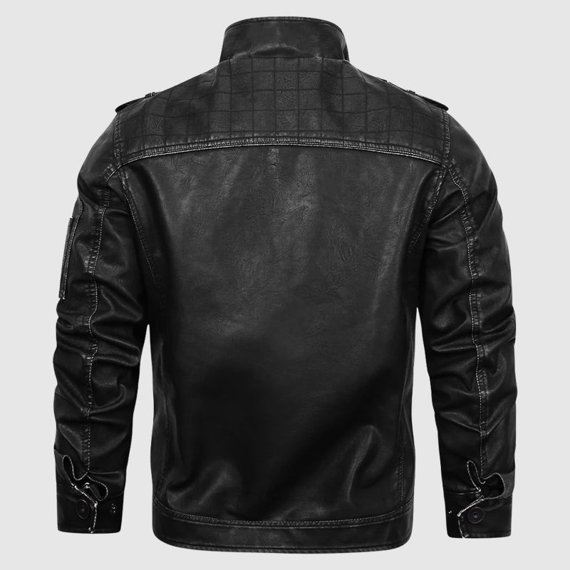 Armored Biker Streetwear Kožená bunda