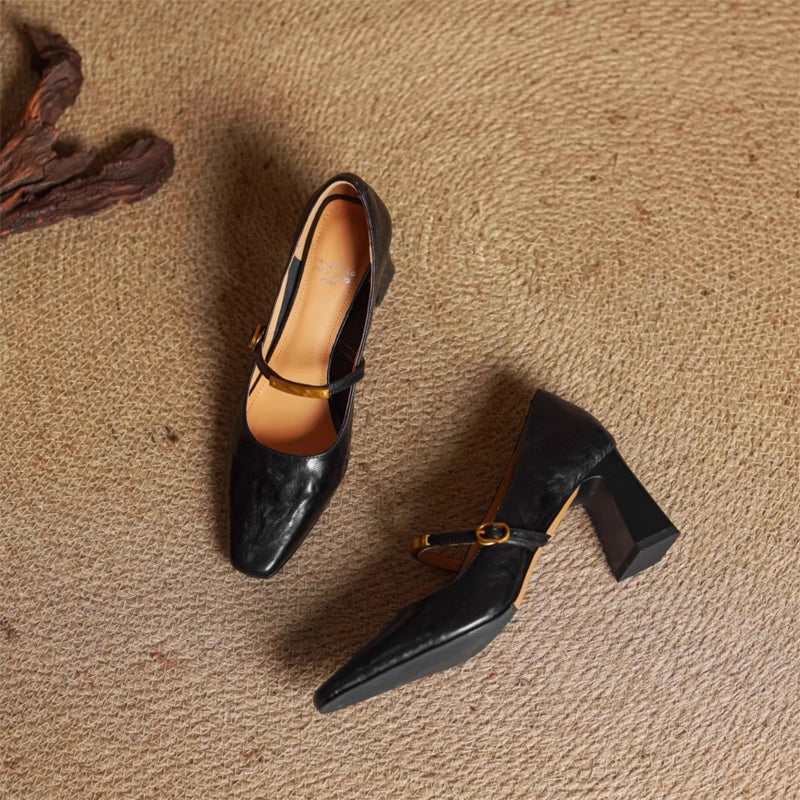 Eloria Pravá kůže Mary Jane lodičky