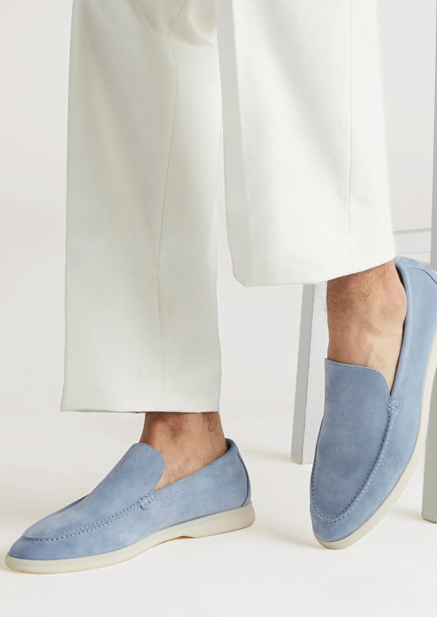 MARINA Loafers - Baby Blue