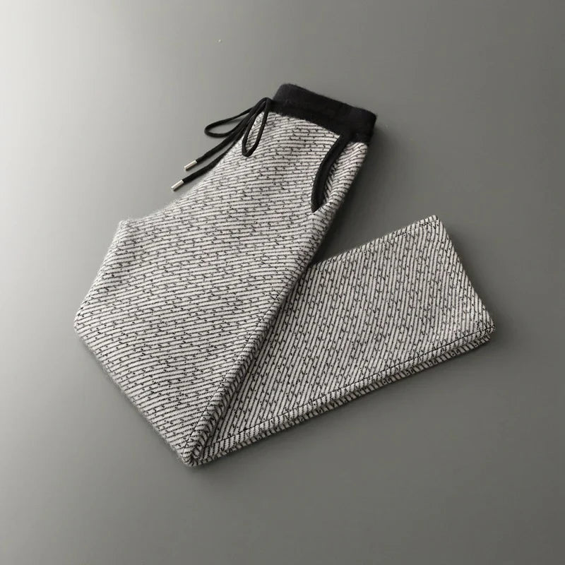 LEONARD Vlněné Kalhoty