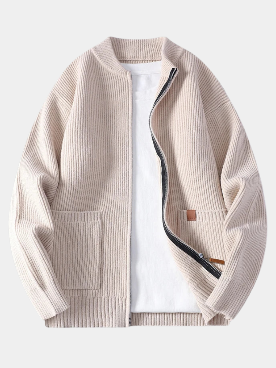 DUMONT LYON | Pánská vestavalová bunda na zip s proužky