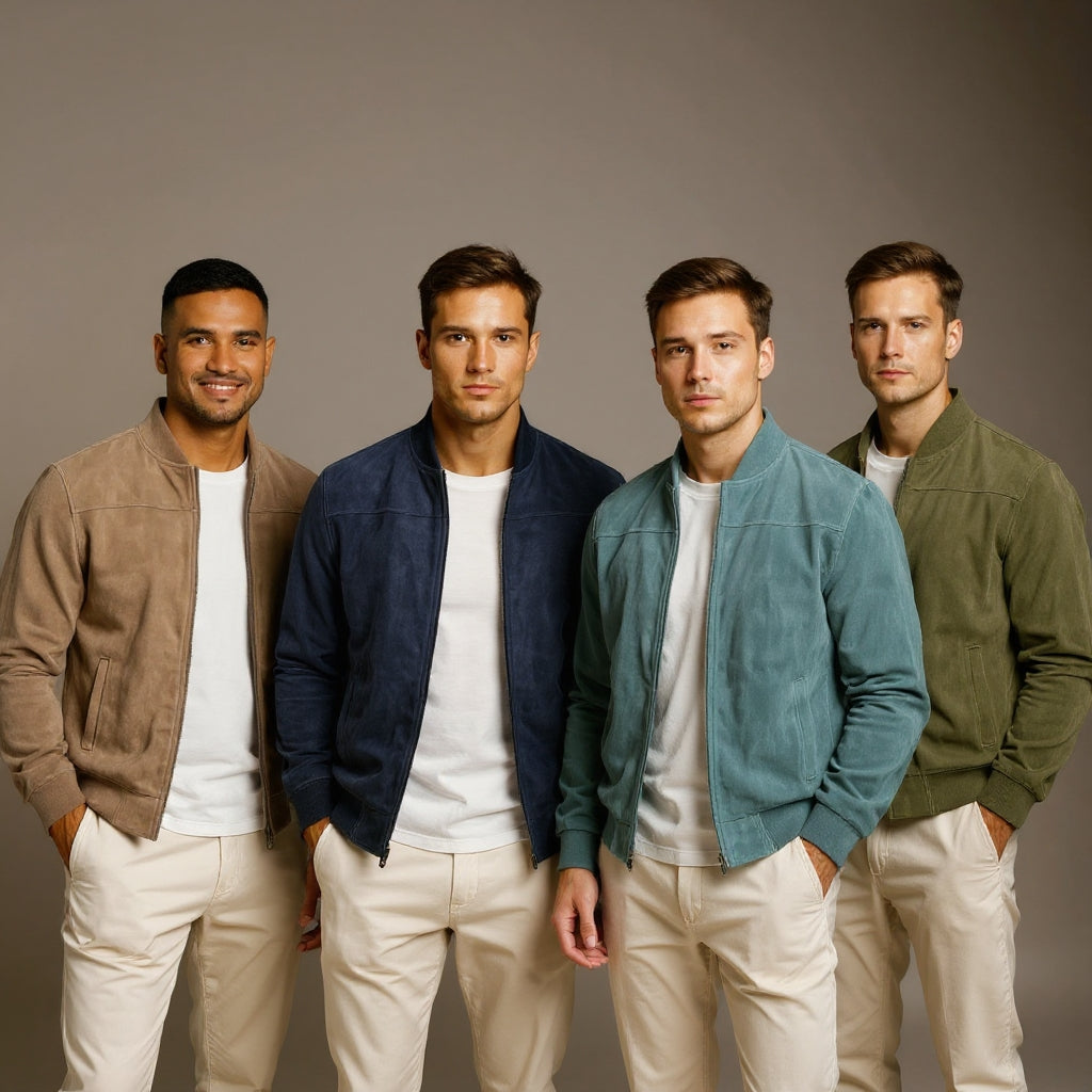 DUMONT LYON | Pánská semišová bomberová bunda